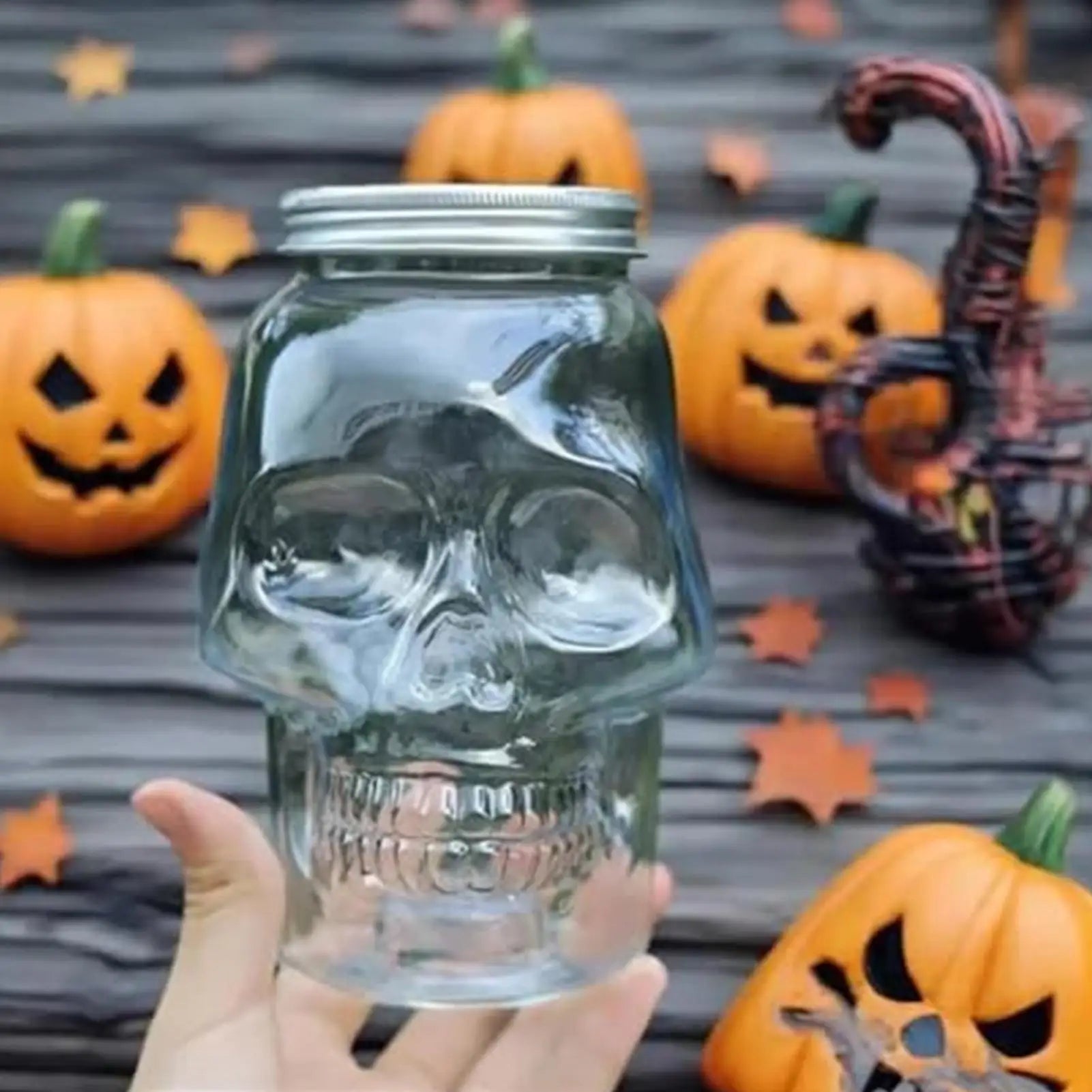 Spooky Skull Storage Jars