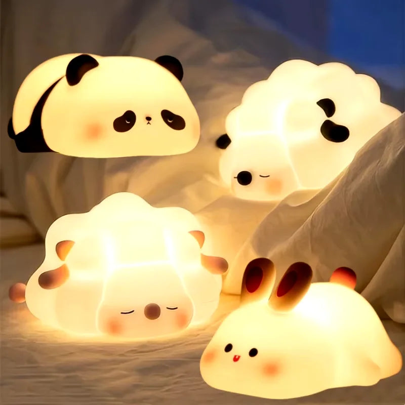 Adorable Panda, Sheep & Rabbit Nightlights