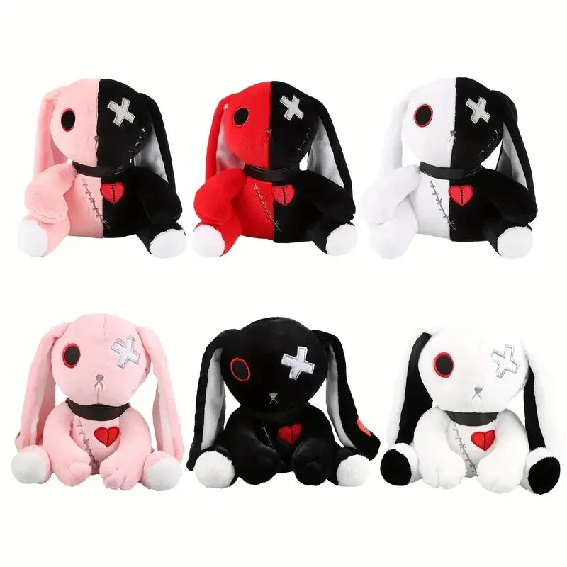 Spooky Goth Bunny Plush Toy