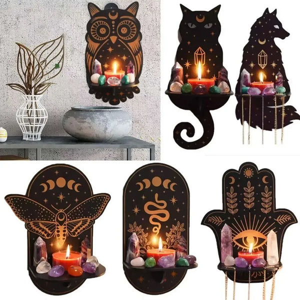Elegant Stone Wall Shelf Decor