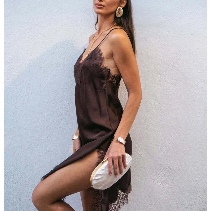Chic Satin Summer Dress