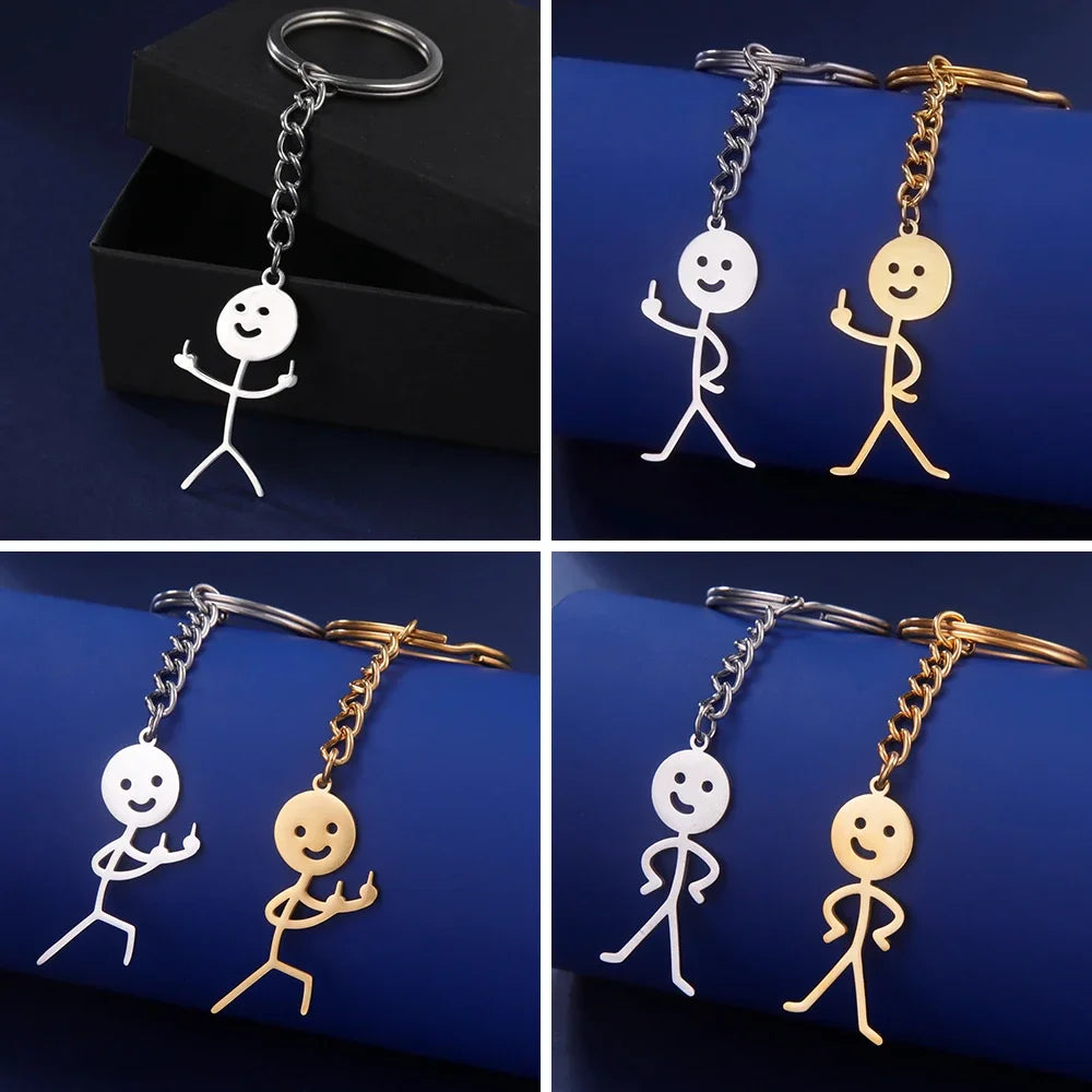 Charming Stickman Keychain Gift