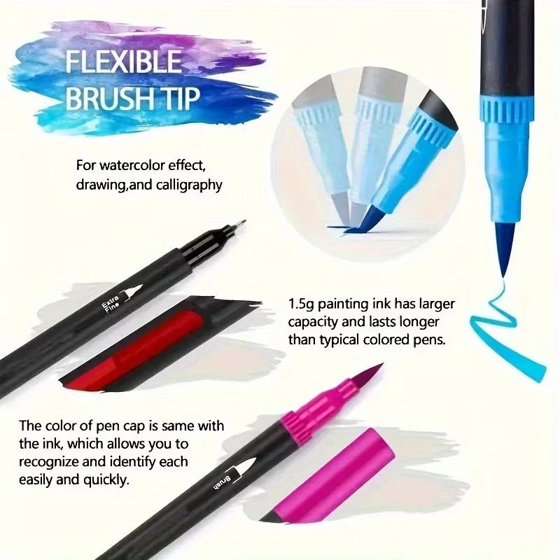 Vibrant Watercolor Marker Set