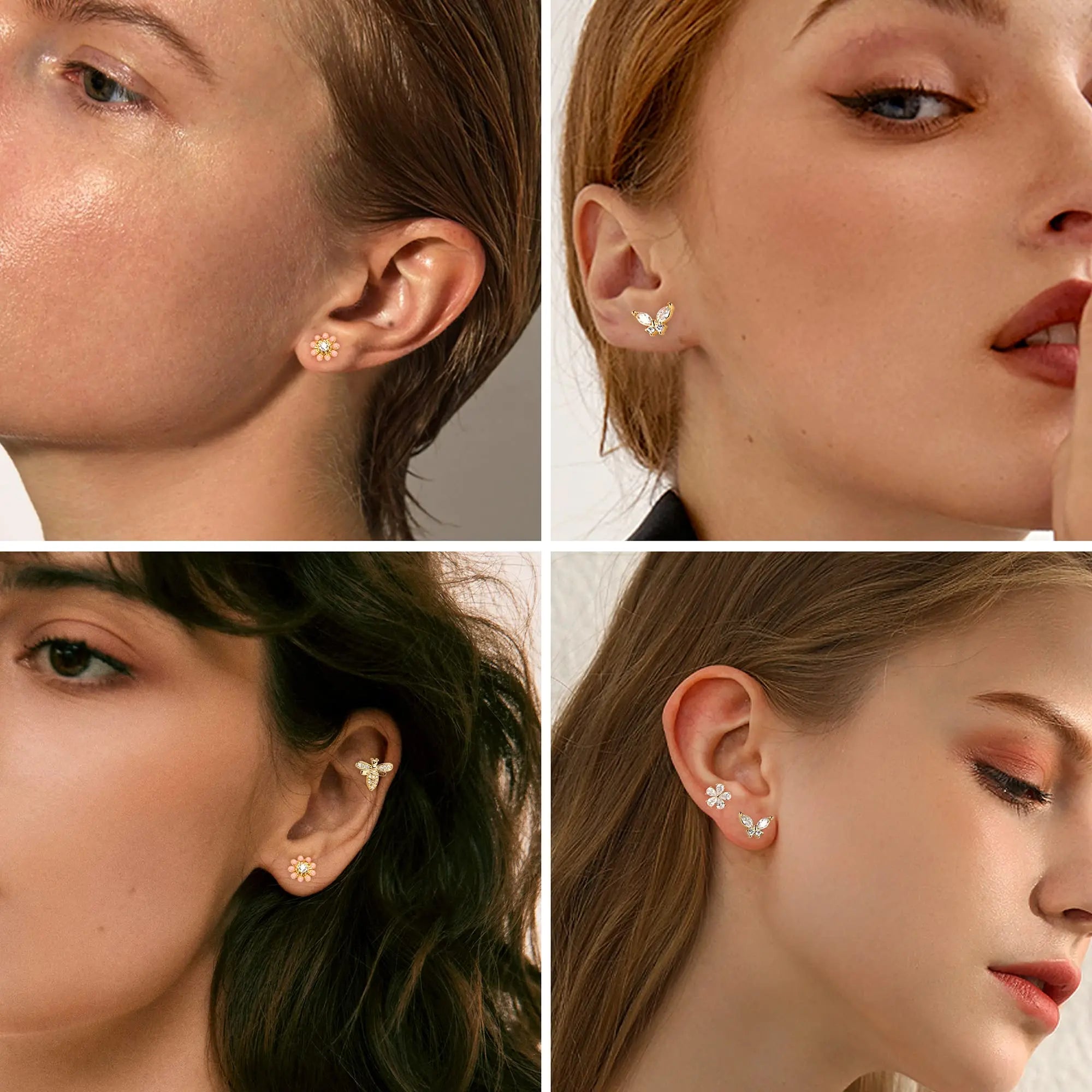 Chic Cartilage Earring Set