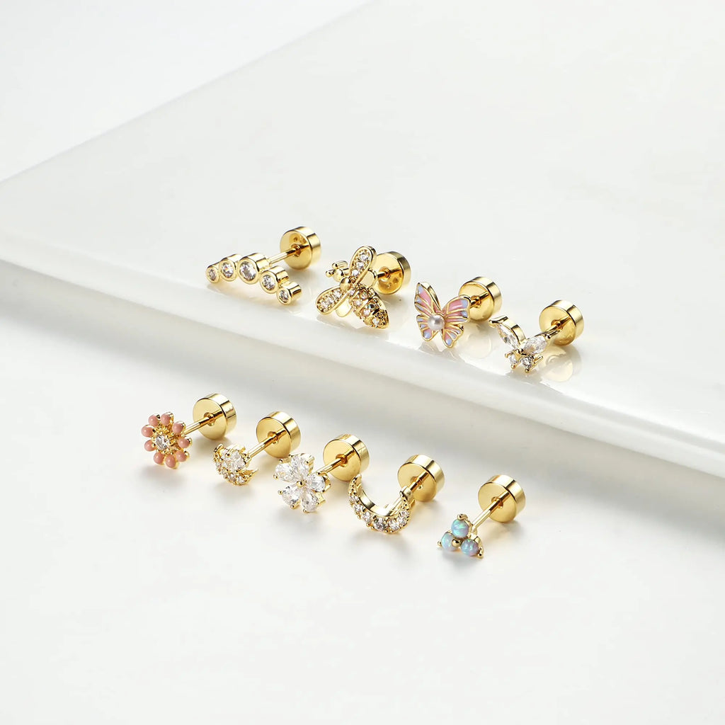 Chic Cartilage Earring Set