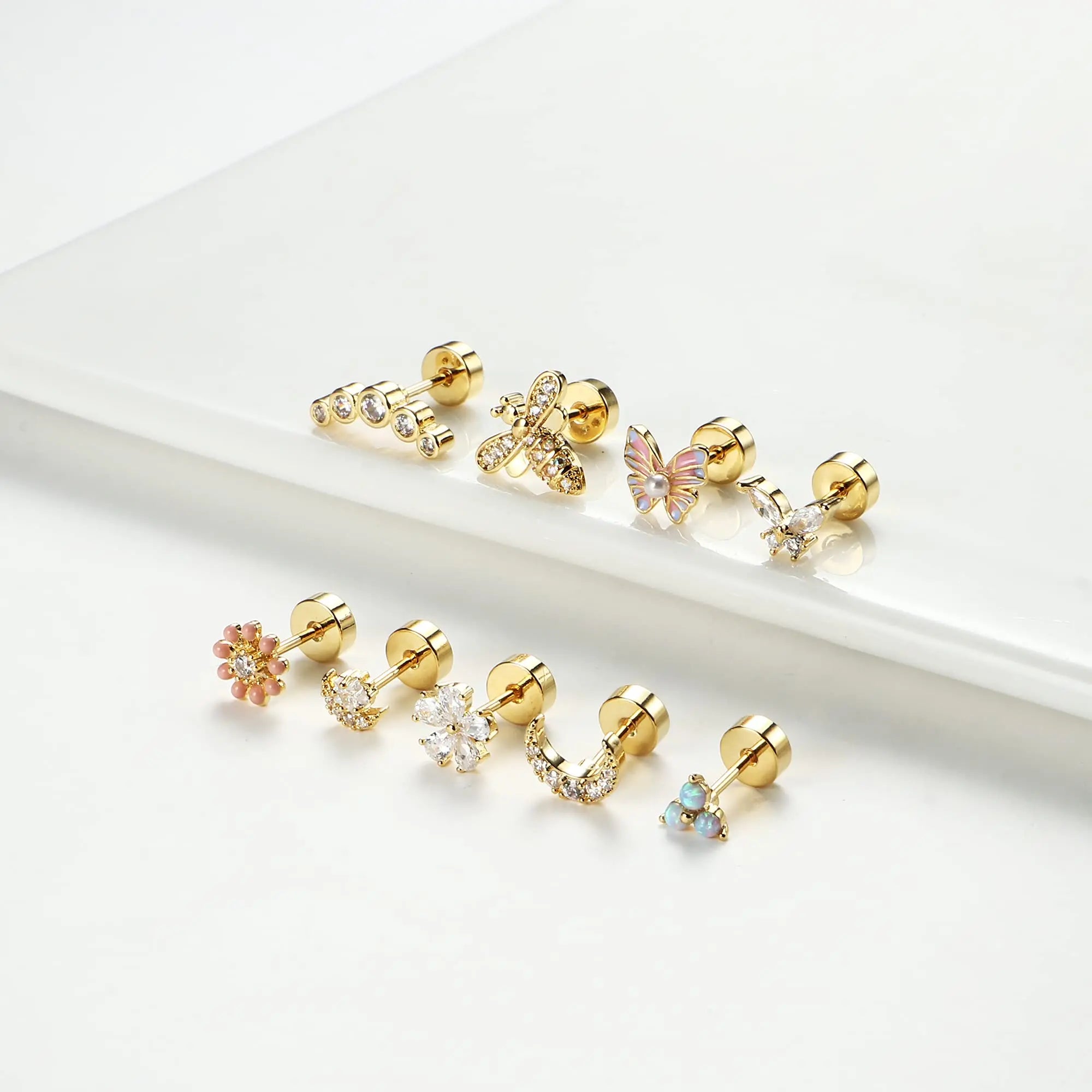 Chic Cartilage Earring Set