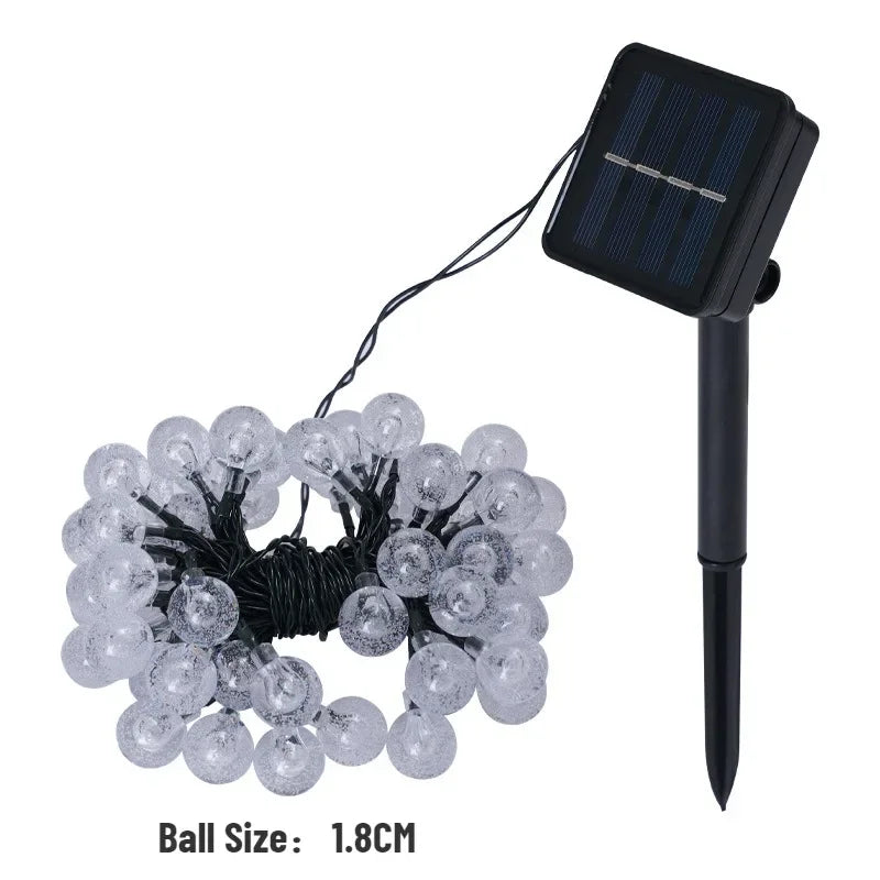 Solar Crystal Globe LED Lights