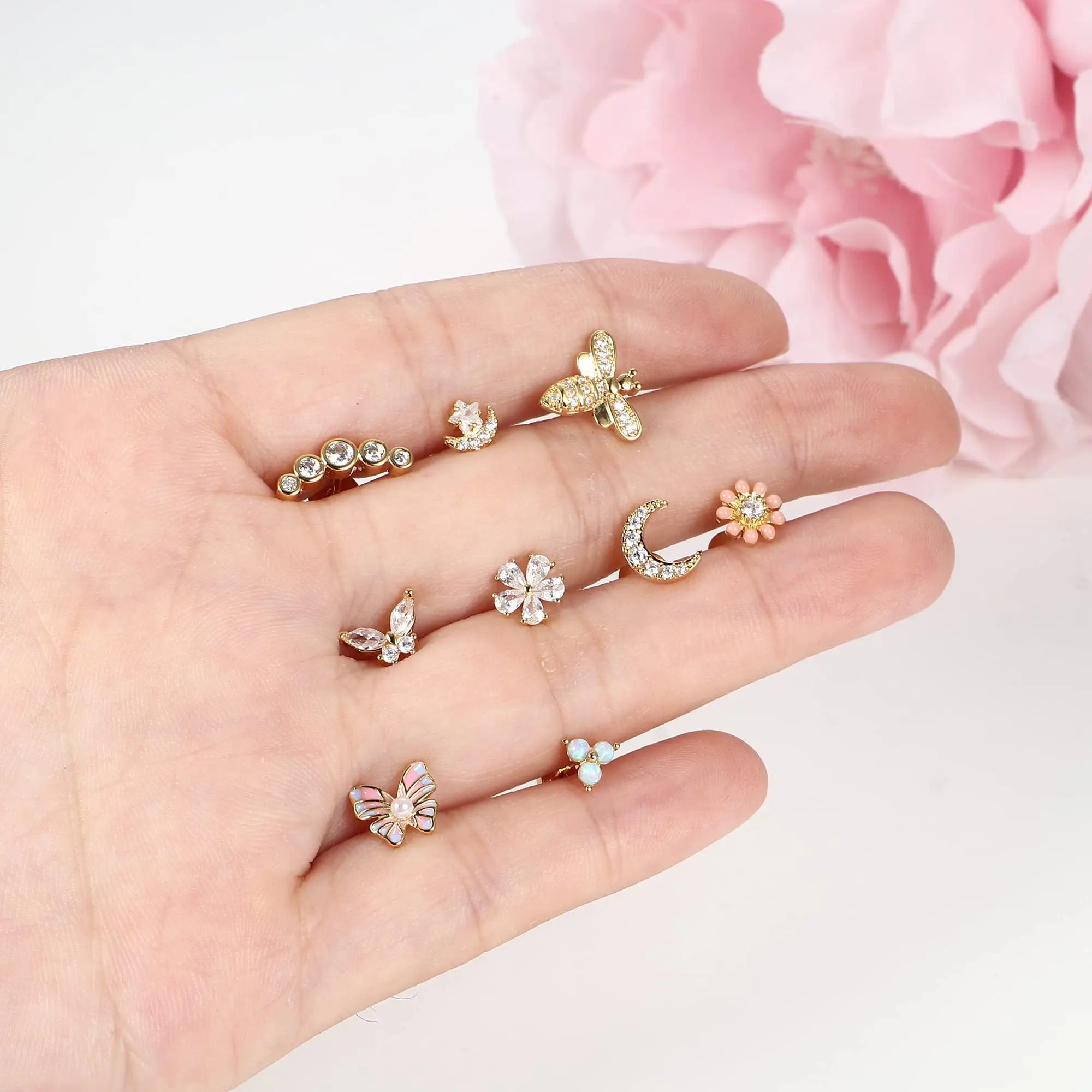Chic Cartilage Earring Set