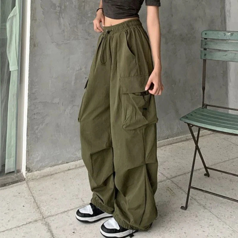 Stylish High Waist Cargo Pants